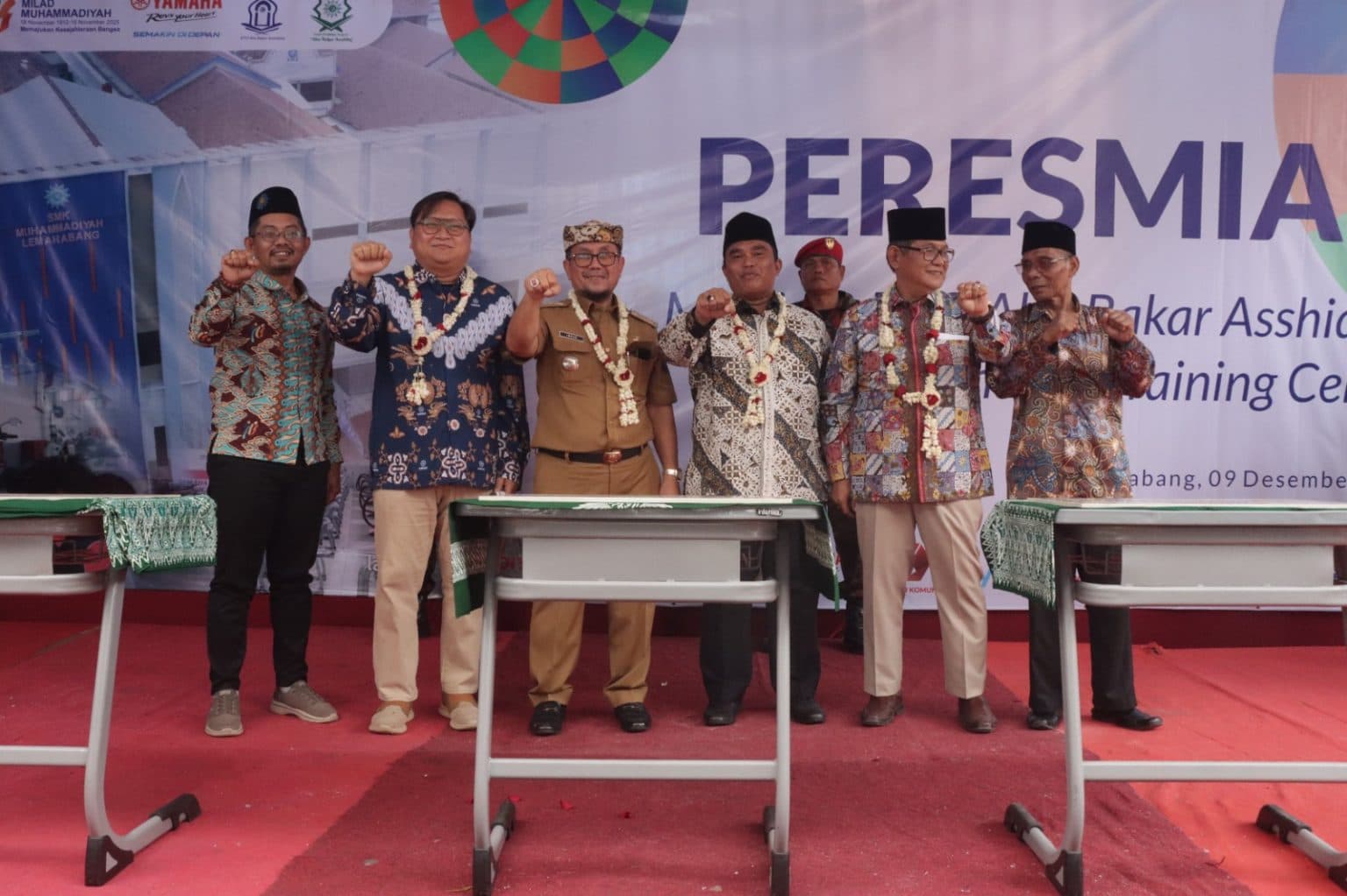 SMK Muhammadiyah Lemahabang Resmikan Yamaha Training Center dan Masjid Abu Bakar Sindik