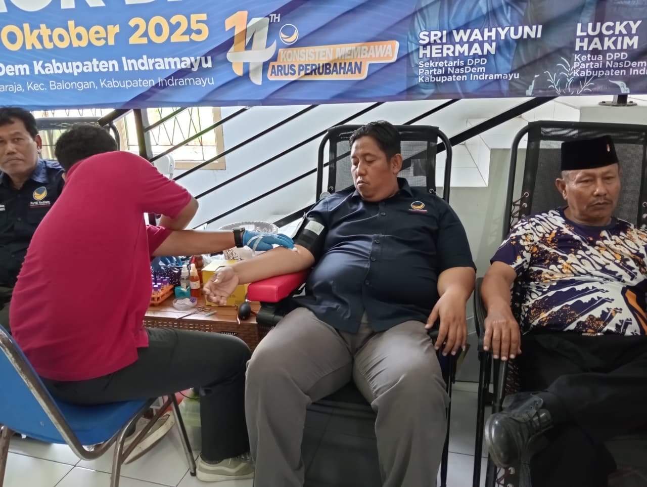 NasDem Indramayu Gelar Donor Darah Sambut HUT ke-14