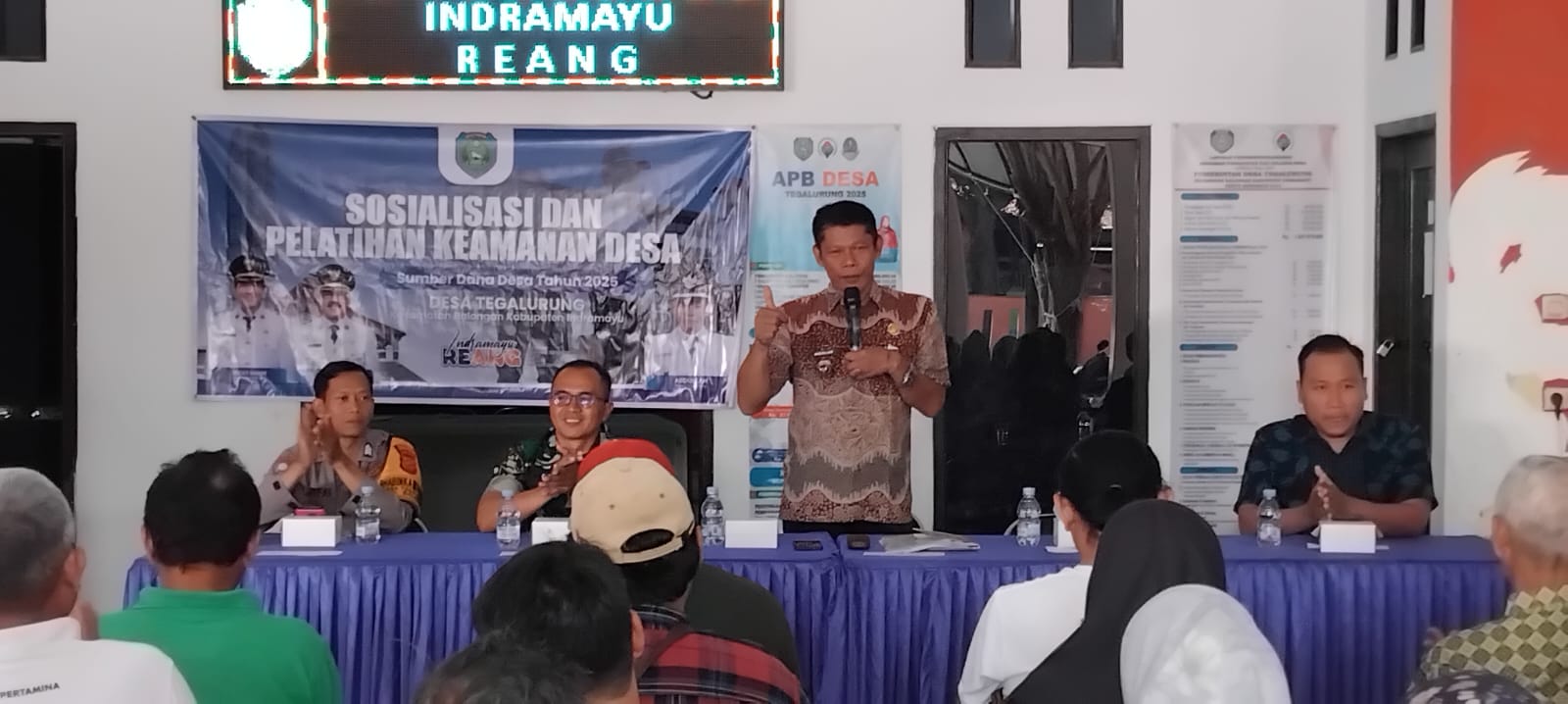 Pemdes Tegalurung Gelar Sosialisasi dan Pelatihan Keamanan Desa, Warga Didorong Aktif Jaga Kamtibmas