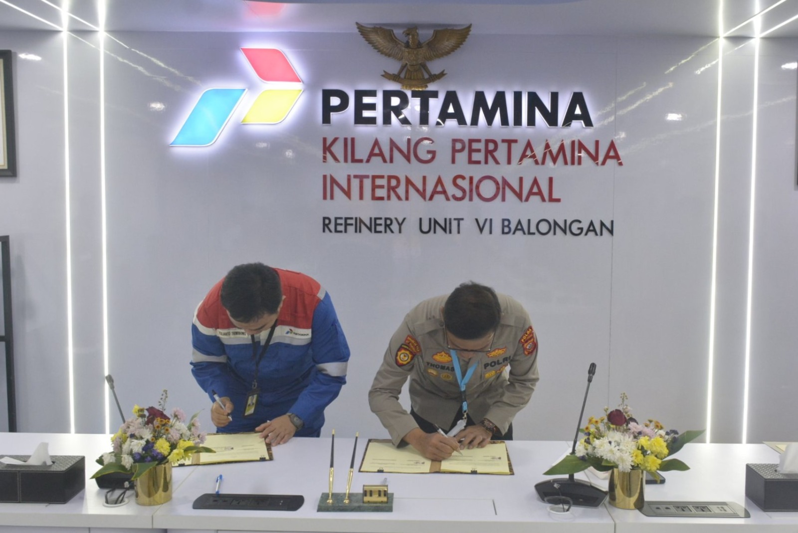 PKT Resmi Ditandatangani, Kolaborasi Kilang Balongan dan Polda Jabar Fokus ke Keamanan Objek Vital