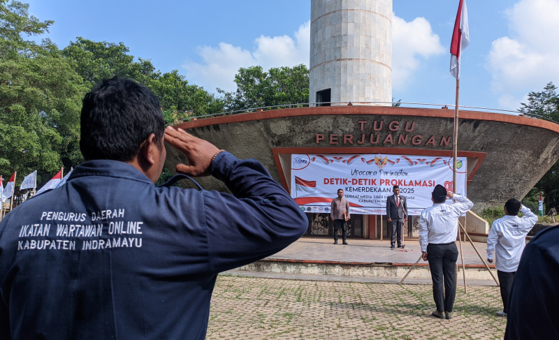 Upacara Proklamasi SMSI Indramayu, Ihsan Mahfudz Tegaskan Peran Pers sebagai Pilar Demokrasi di Hari Kemerdekaan
