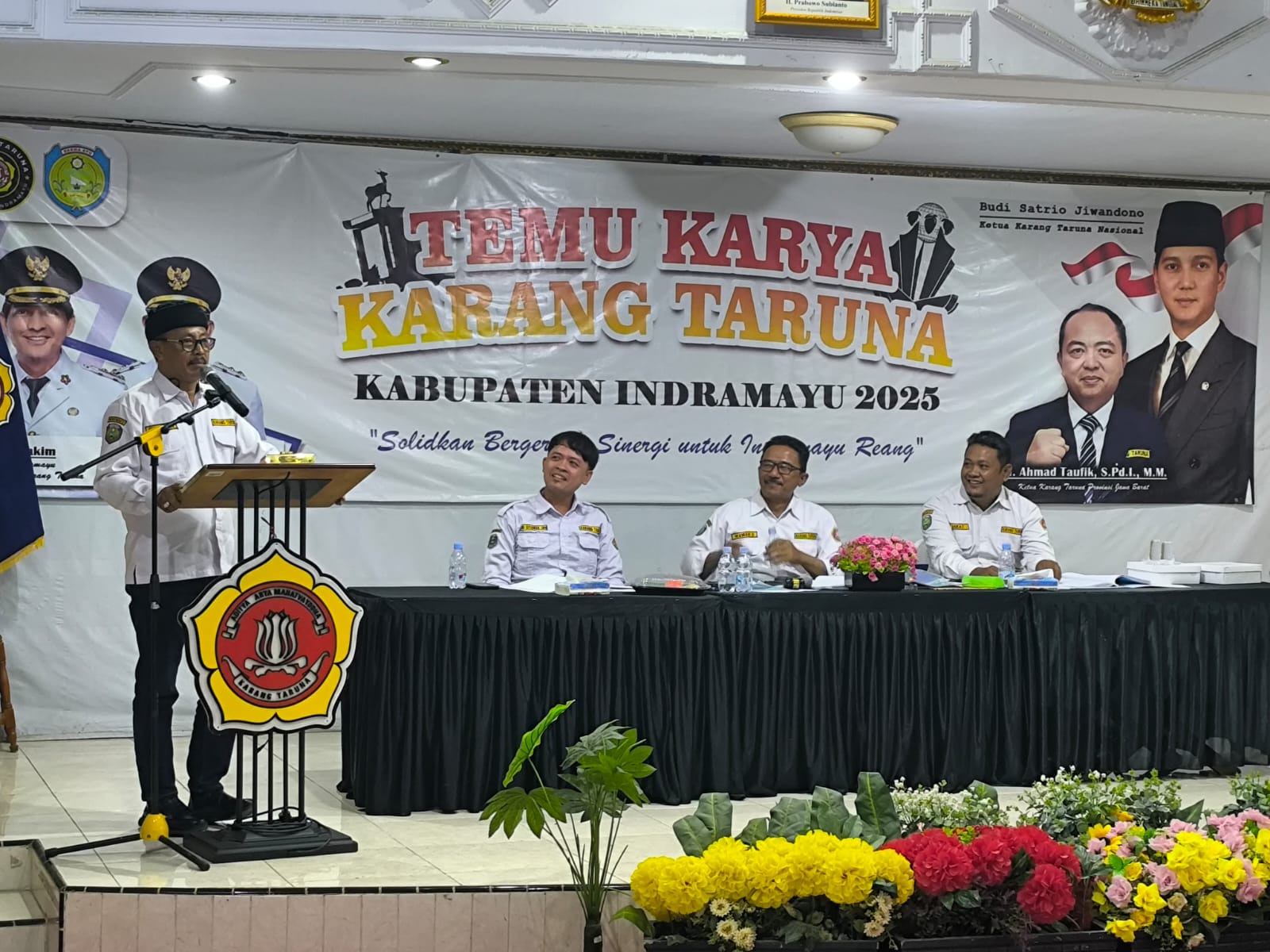 Aklamasi di Temu Karya, H. Syaefudin Lanjutkan Kepemimpinan Karang Taruna Indramayu