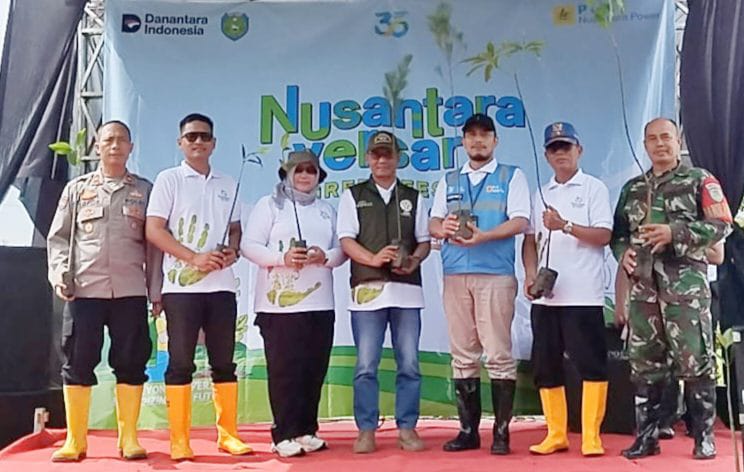 Komitmen Dukung Keberlangsungan Lingkungan, PLN NP UP Indramayu Tanam Ribuan Mangrove